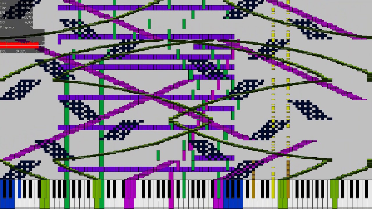 [Black MIDI] Pi π , The song with 3.1415 Million+ ~ TheSuperMarioBros2