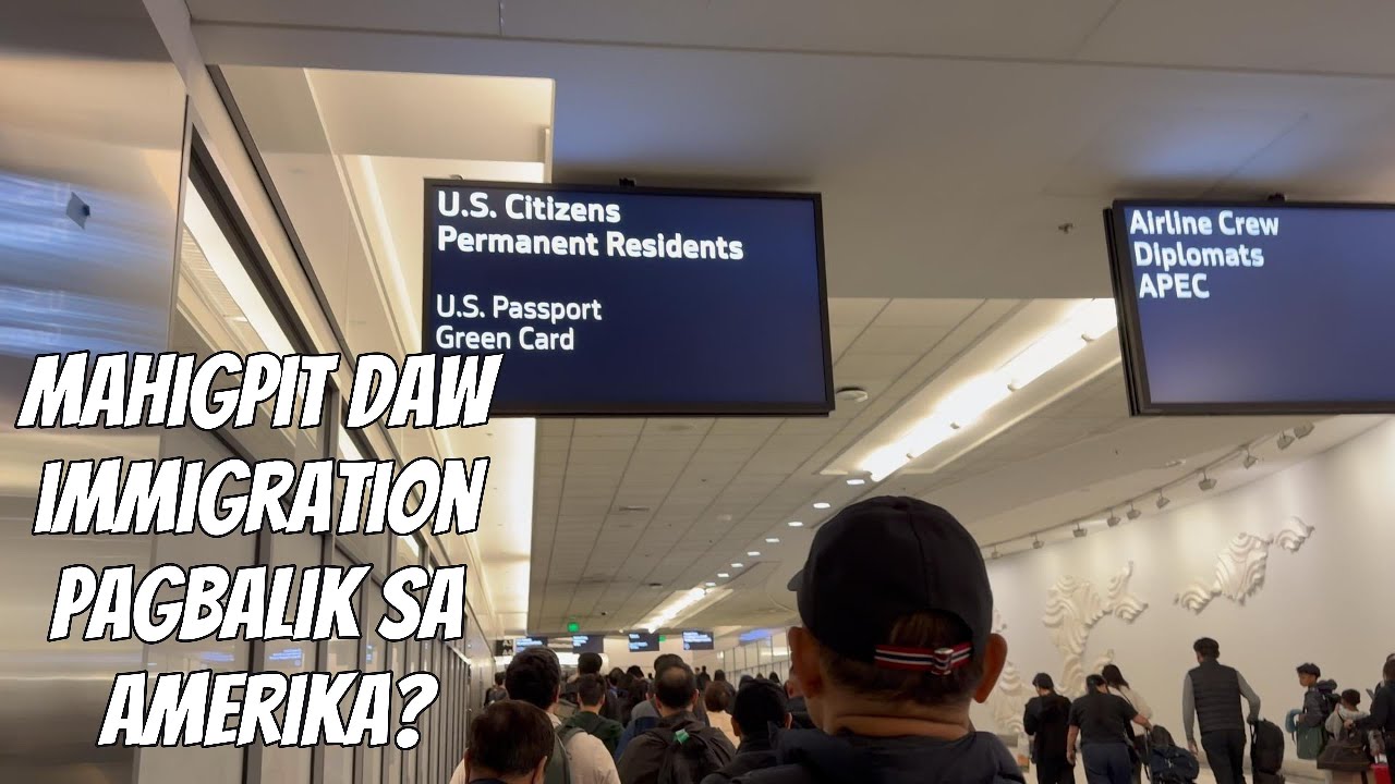 Going back to America, sana walang maging hassle sa immigration!