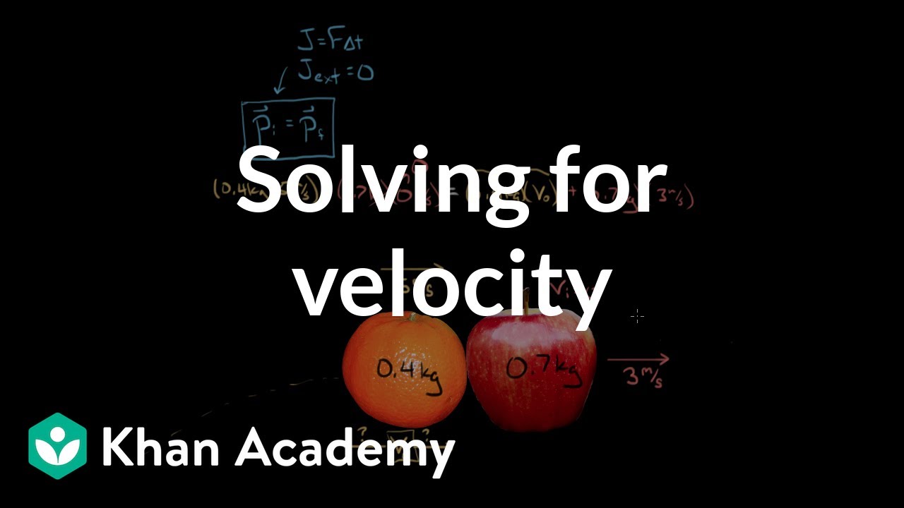 Bouncing fruit collision example | Impacts and linear momentum | Physics | Khan Academy