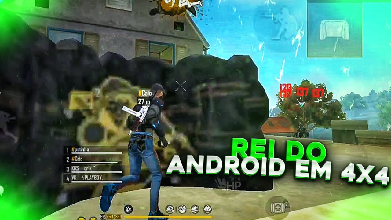 UMP de Android ✨ Highlights em 4x4 ! 🥋 Redmi Note 8 FREEFIRE