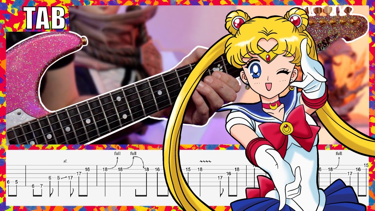 [TAB] Sailor Moon - Moonlight Densetsu Cover | Guitar Tab | Lesson | Tutorial
