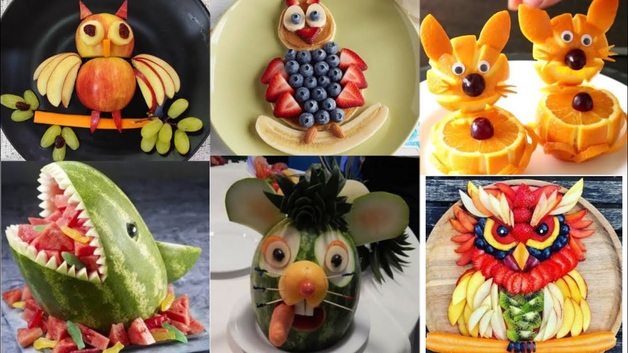Fruit carving ideas / Simple fruit carving ideas