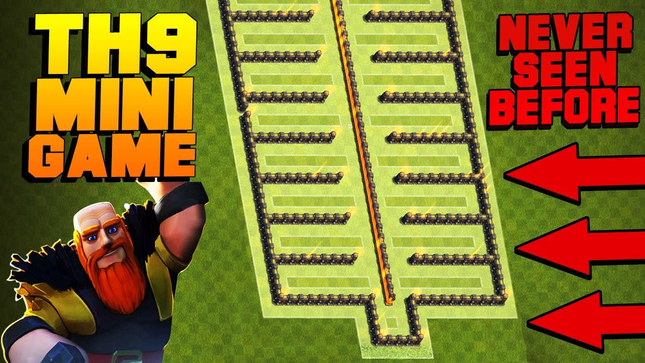 Clash of Clans | TH9 Troll Base / Mini Game Base 2017 | 