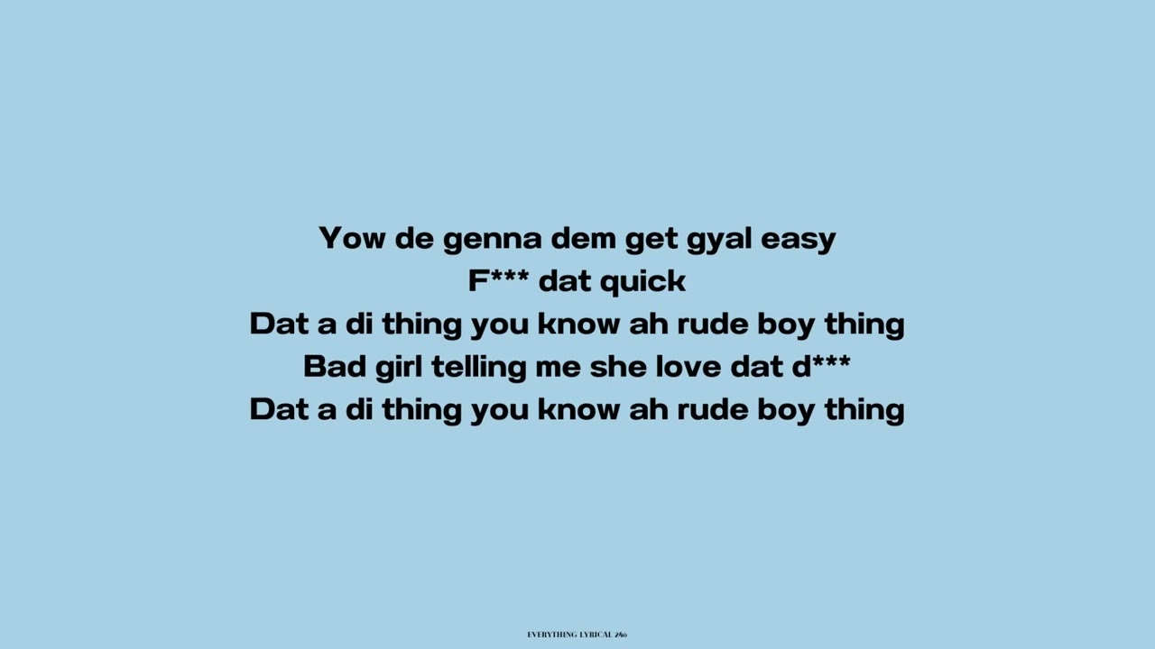 Aidonia: Dat A Di Ting (With Lyrics)