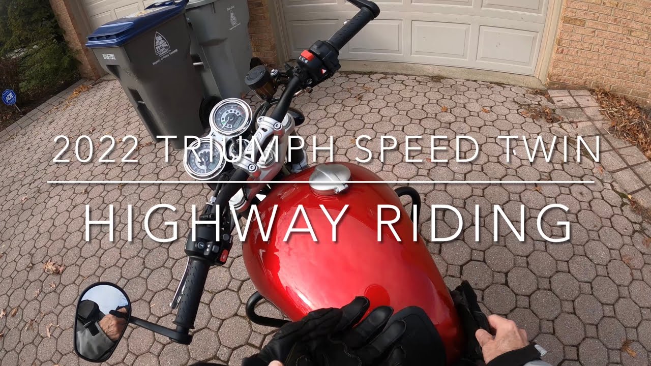 2022 Triumph Speed Twin Highway Riding