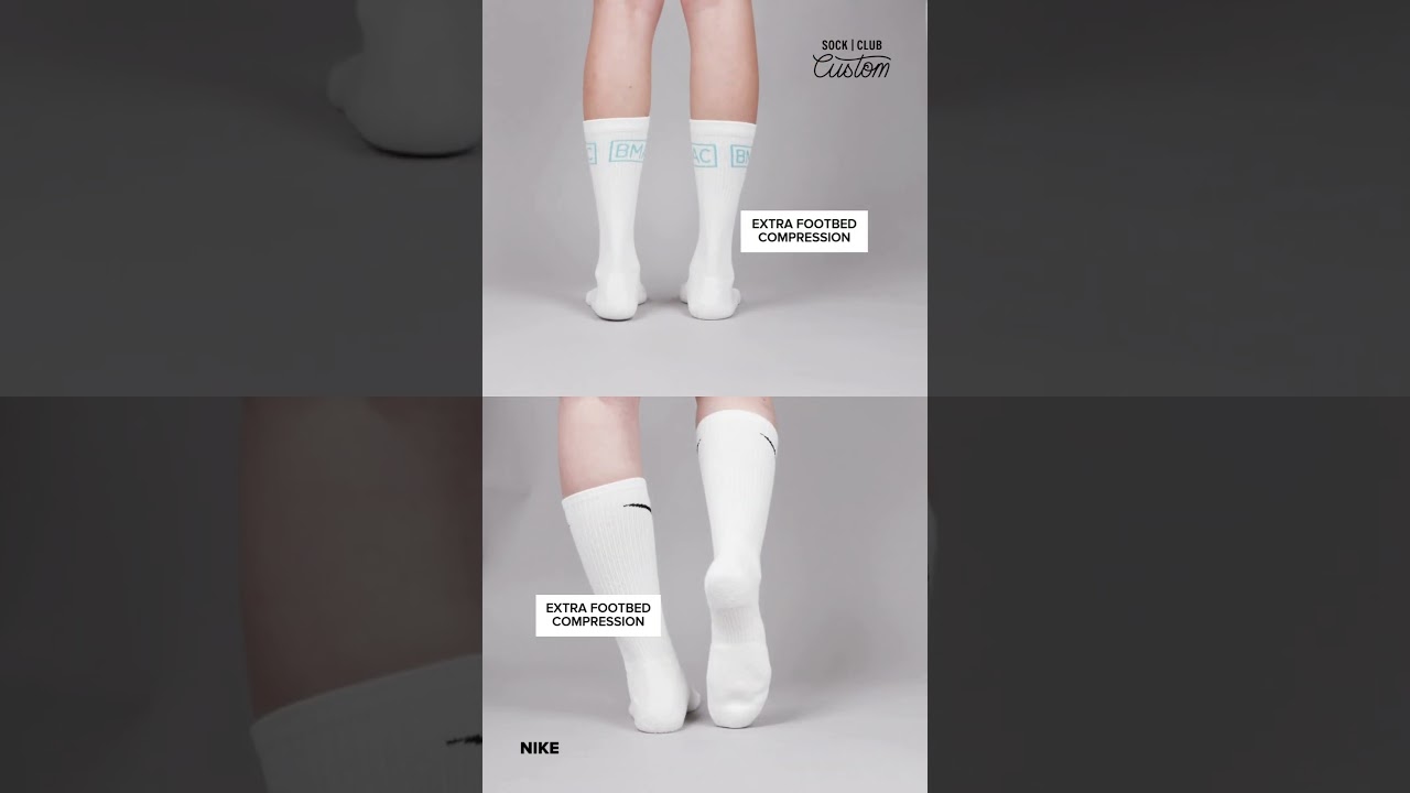 Sock Club Cotton Athletic Crew vs Nike Elite