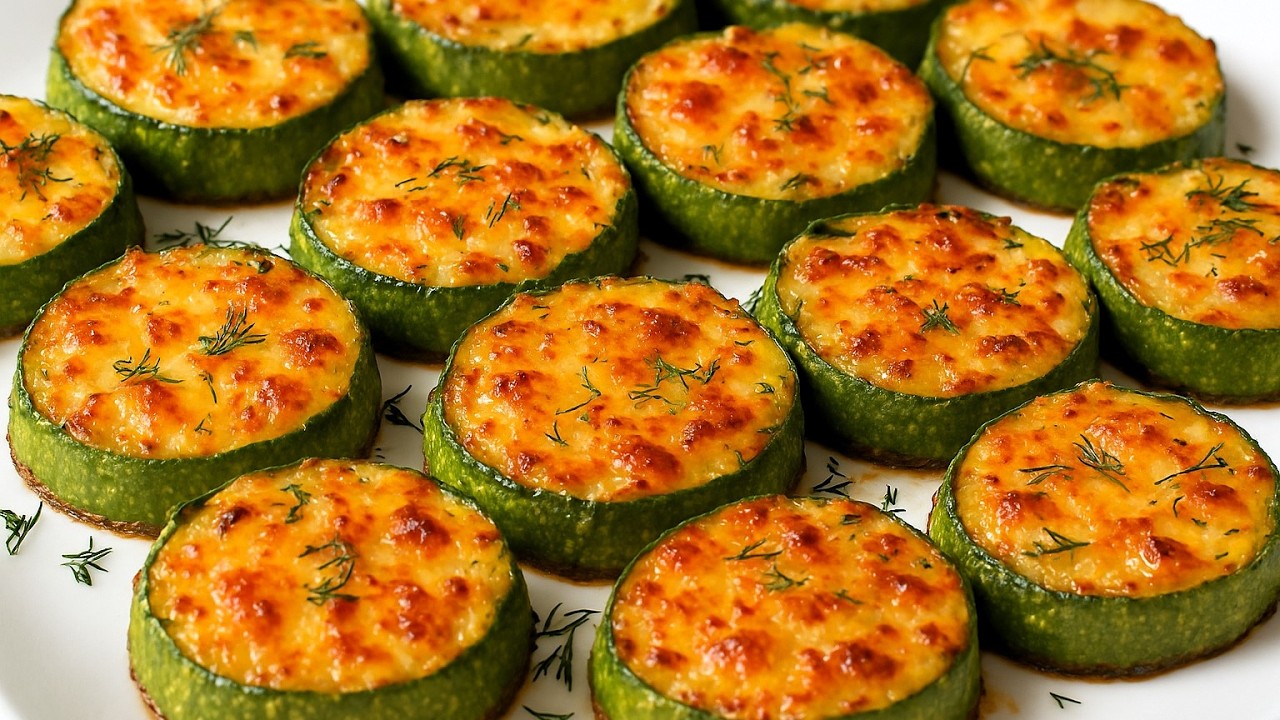 Кабачки с сыром вкуснее пиццы! Простой, быстрый и вкусный рецепт приготовления цуккини!