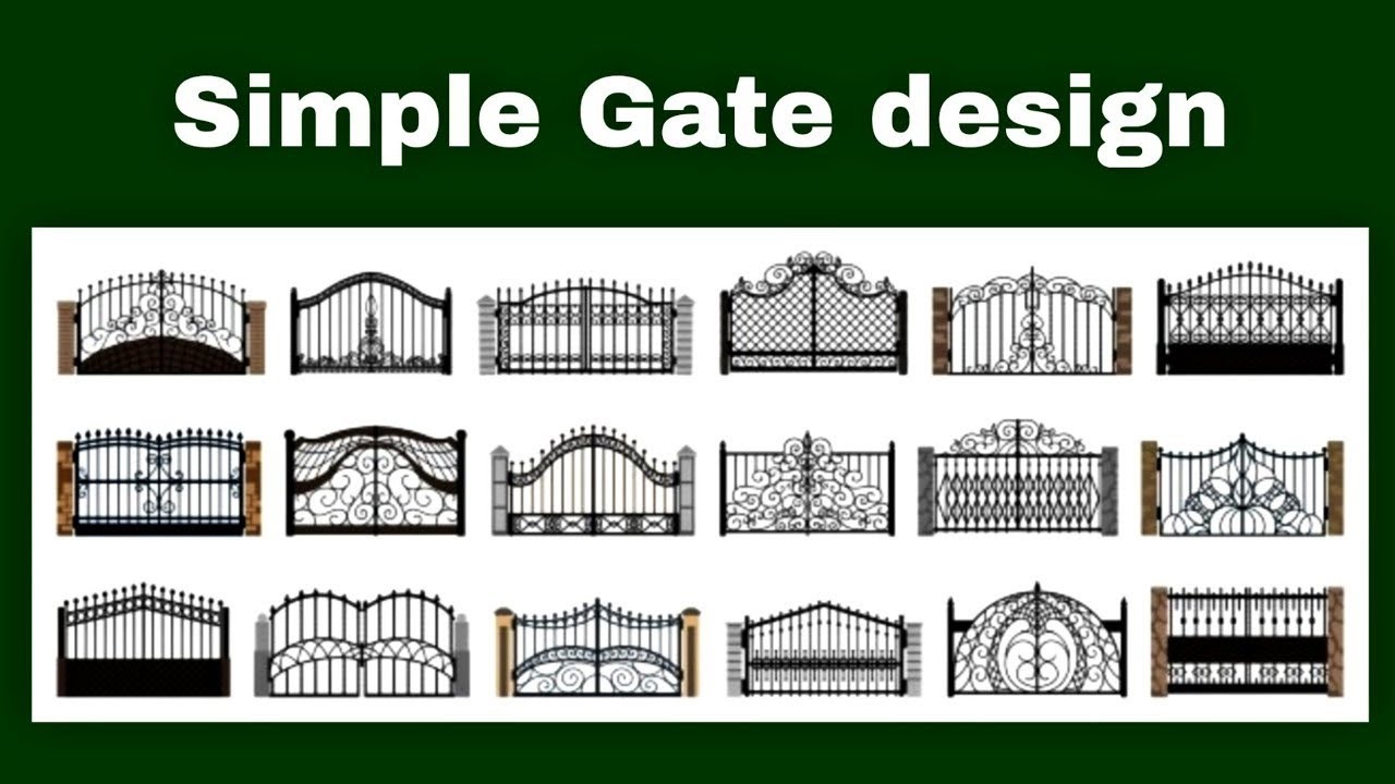 Simple Sima Gate/Iron gate design/Steel gate/wall gate/Boundary gate Model/House Front door.
