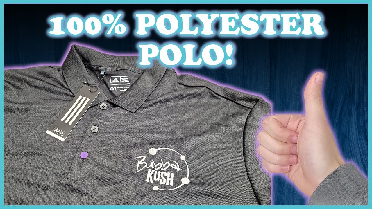 [Quick Demo] Machine Embroidery on 100% Polyester (Adidas Performance Polo)
