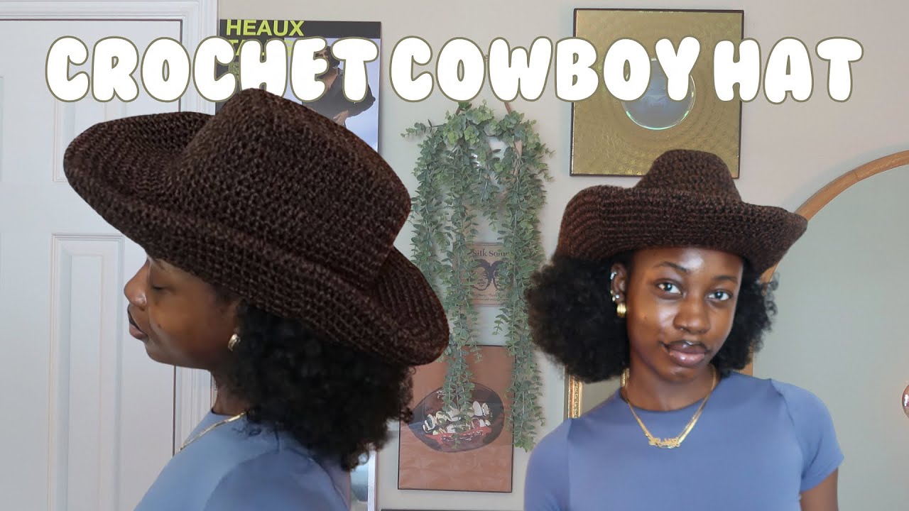 beginner friendly tutorial | crochet cowboy hat