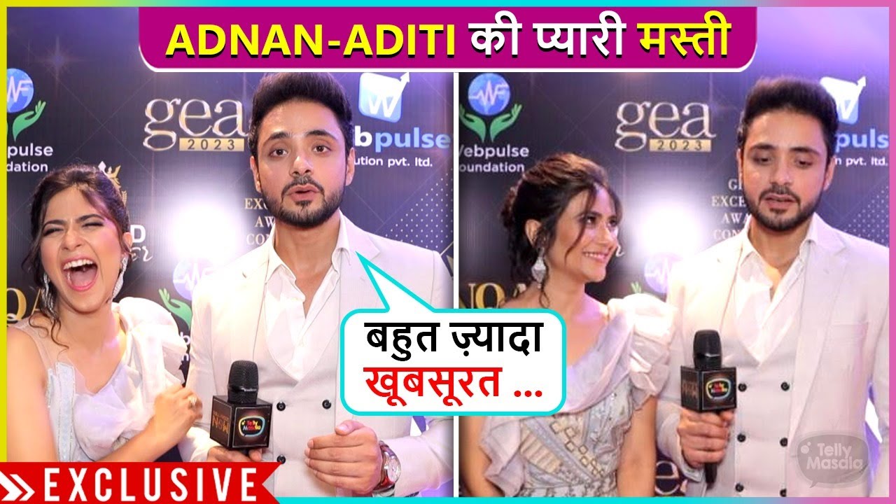 😍Adnan Khan & Aditi Sharma Compliment Each Other | Cute Chemistry | Katha Ankahee