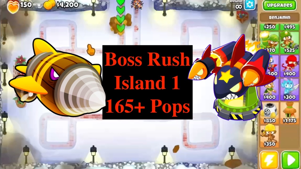 BTD 6 Boss Rush Island 1 | Pops 165+ | Dreadbloon | Voiceover | BTD6 Boss Rush Tutorial