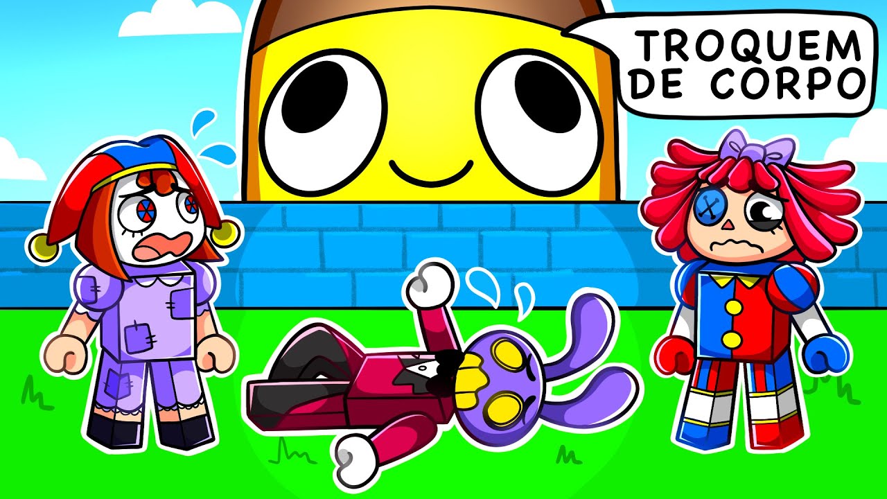 Pomni jogou o MESTRE MANDOU com o Circo Digital no Roblox!