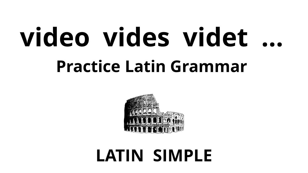 video vides videt ...  Practice the 2nd Conjugation Latin