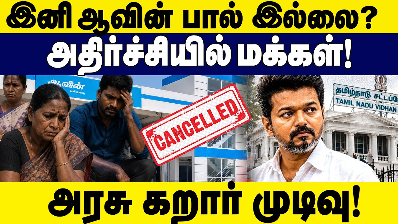 இனி ஆவின் பால் இல்லை? அதிர்ச்சியில் மக்கள்! அரசு கறார் முடிவு! | Aavin Milk | CM Vijay | TVK