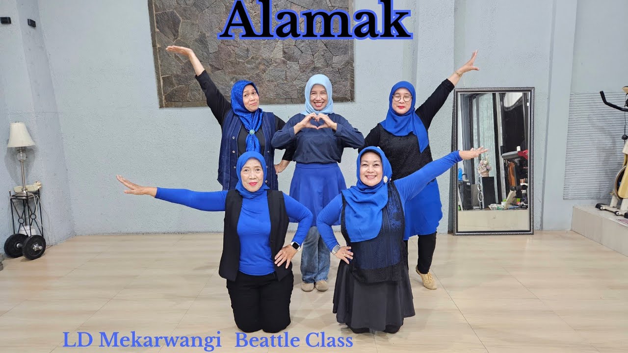 Alamak Line Dance | Demo: Beattle Class #ldmekarwangi #fyp 