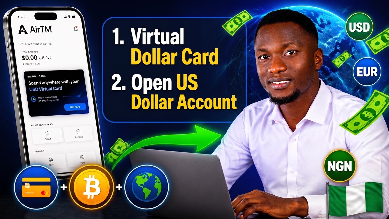 Open Dollar Account and get Virtual Dollar Cards from any country.