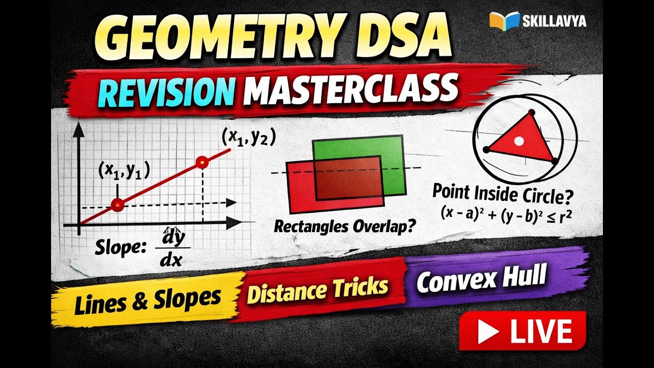 🔴 LIVE: Geometry & Maths That FAANG Interviews Don’t Want You to Ignore 👀
