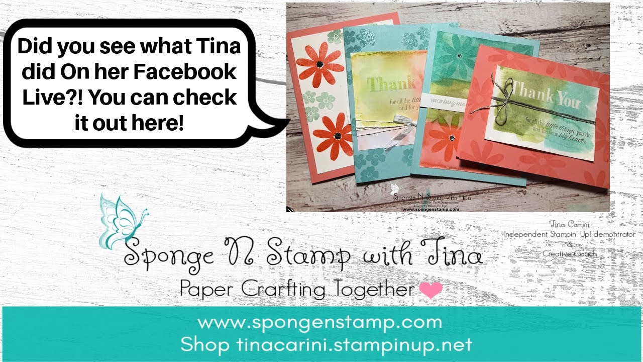 How to do water color wash using Stampin' Up! products