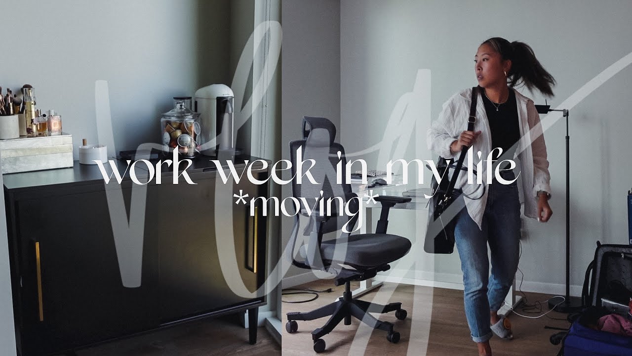 WORK WEEK MOVING VLOG: realistically moving during a work week, coffee nook, closet updates & more!