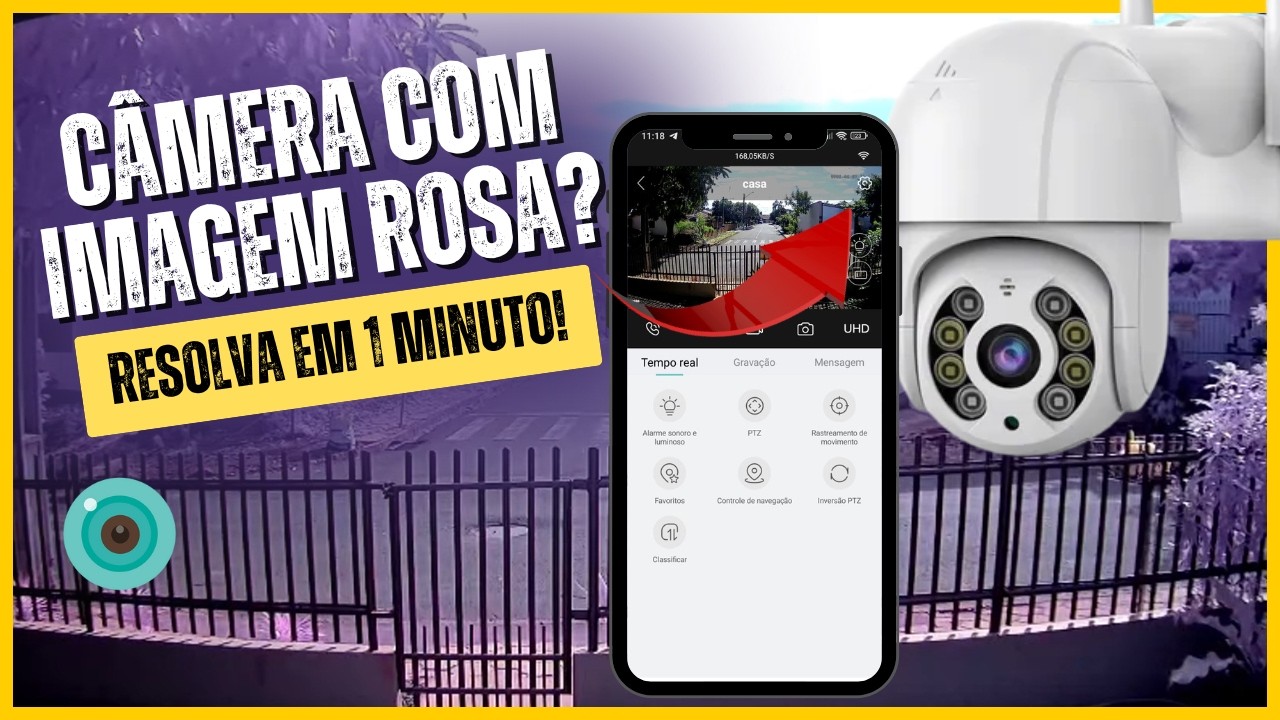 CÂMERA WI-FI COM IMAGEM ROSA ? RESOLVA EM 1 MINUTO!