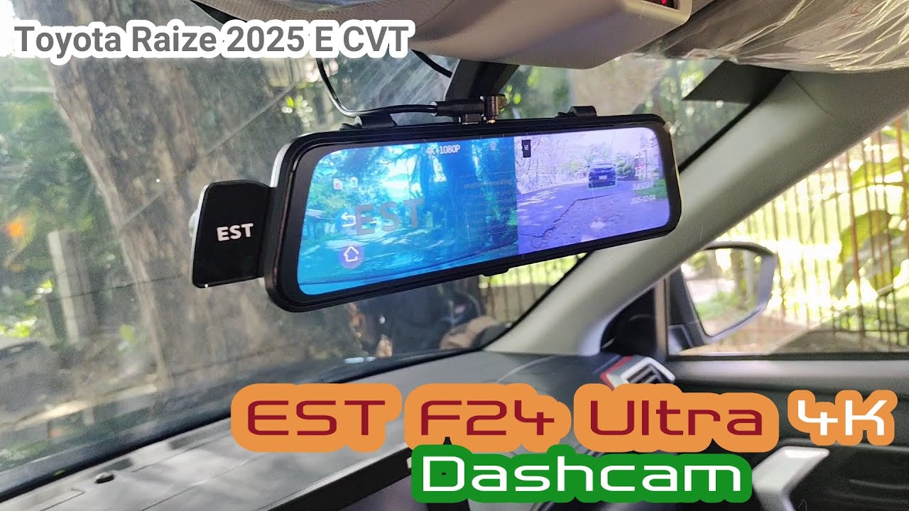 TOYOTA RAIZE E CVT 2025: EST F24 ULTRA 4K DASHCAM Installation and tutorial. Roge Fishing Adventures