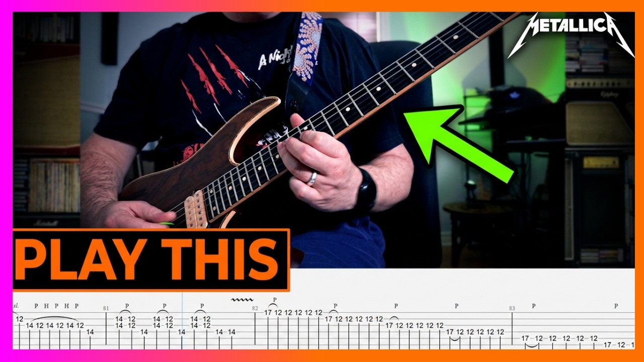 Metallica, Don't Tread On Me | Kirk Hammett's Guitar Parts | Tabs | Lesson | Cover | Tutorial
