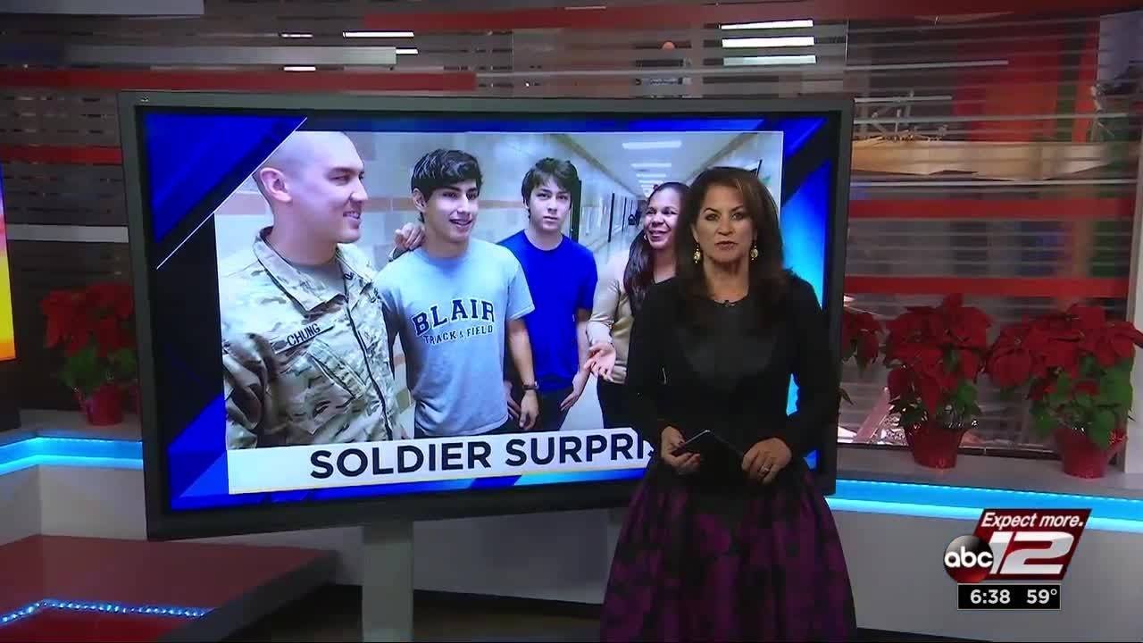 VIDEO: Military dad surprises two sons at school