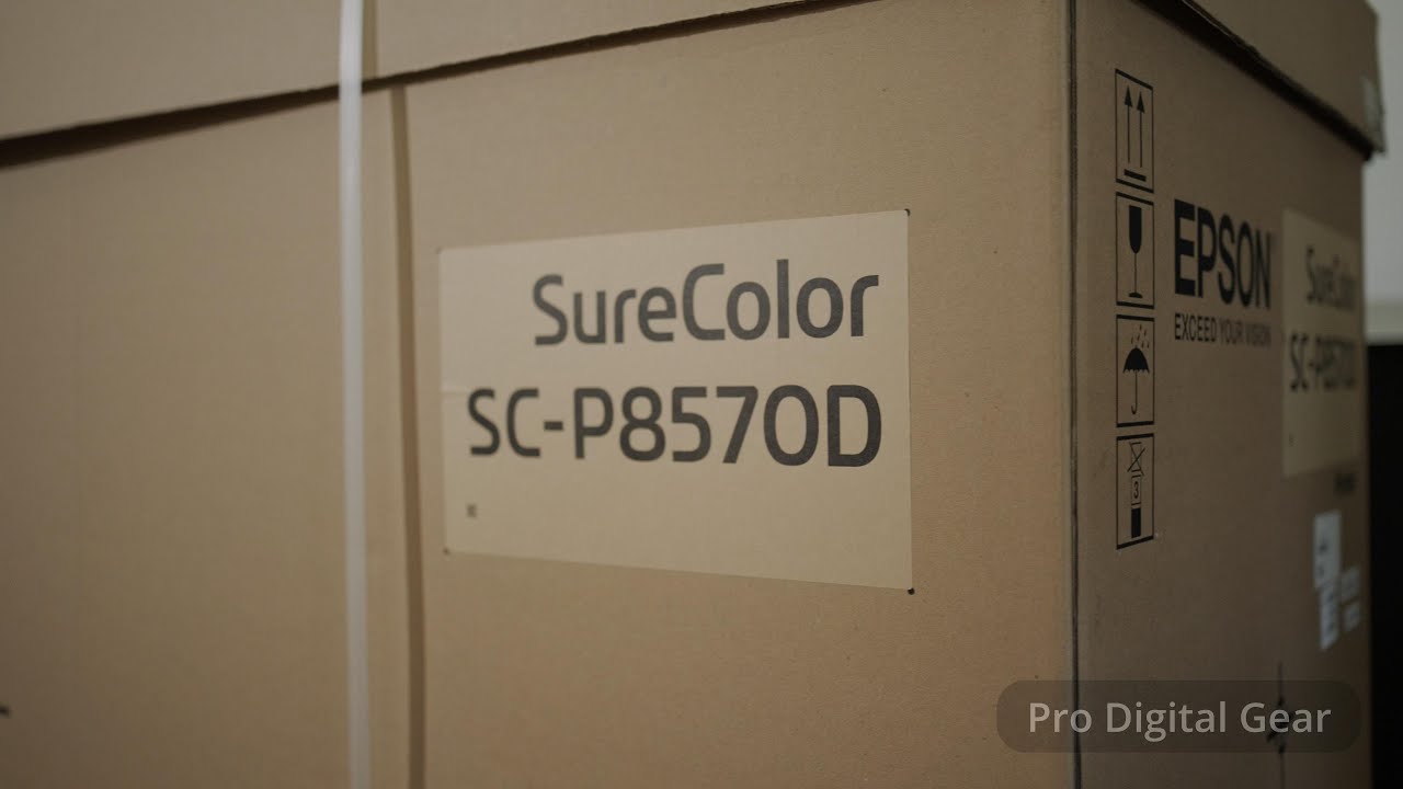 EPSON SC P8570D UNBOXING 44 INCH DUAL ROLL PRINTER