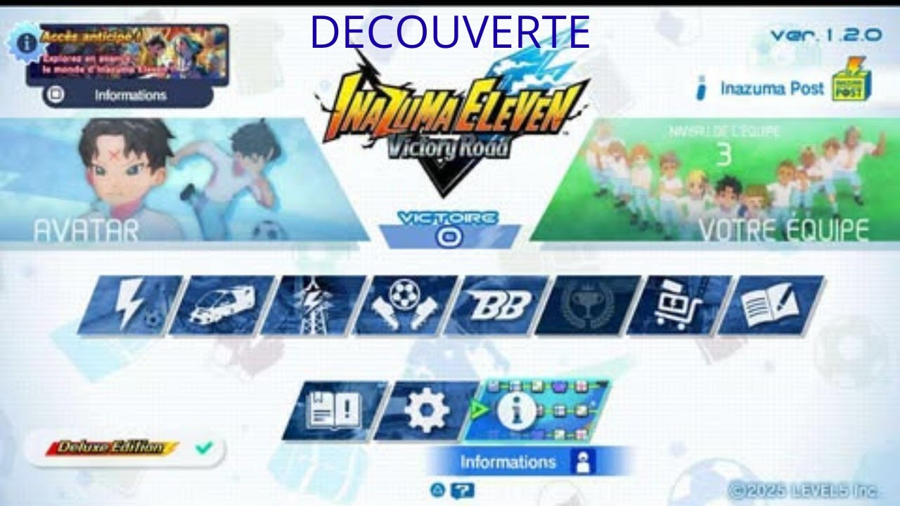DECOUVERTE DE INAZUMA ELEVEN VICTORY ROAD