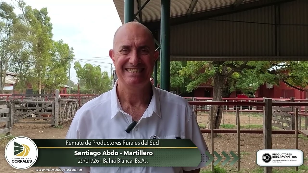 29-01-26  - Santiago Abdo - Martillero - Remate de Productores Rurales del Sud - Bahía Blanca, Bs.As