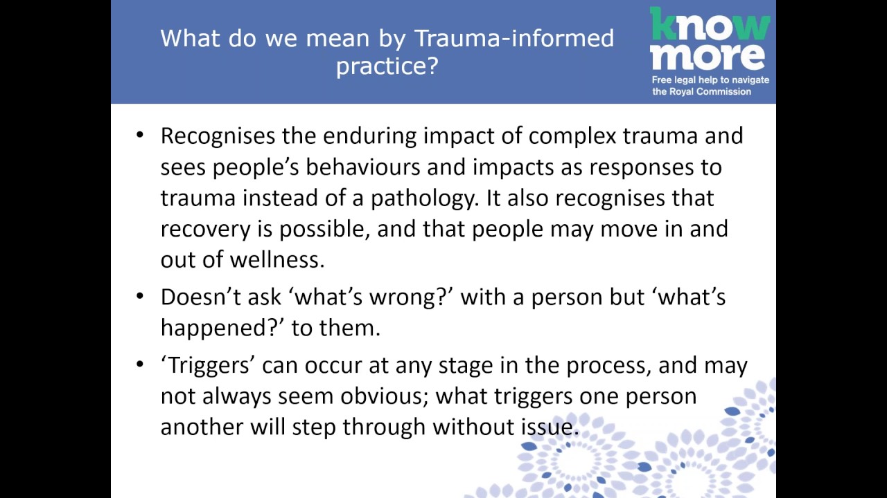 Trauma informed practice and resilient lawyering