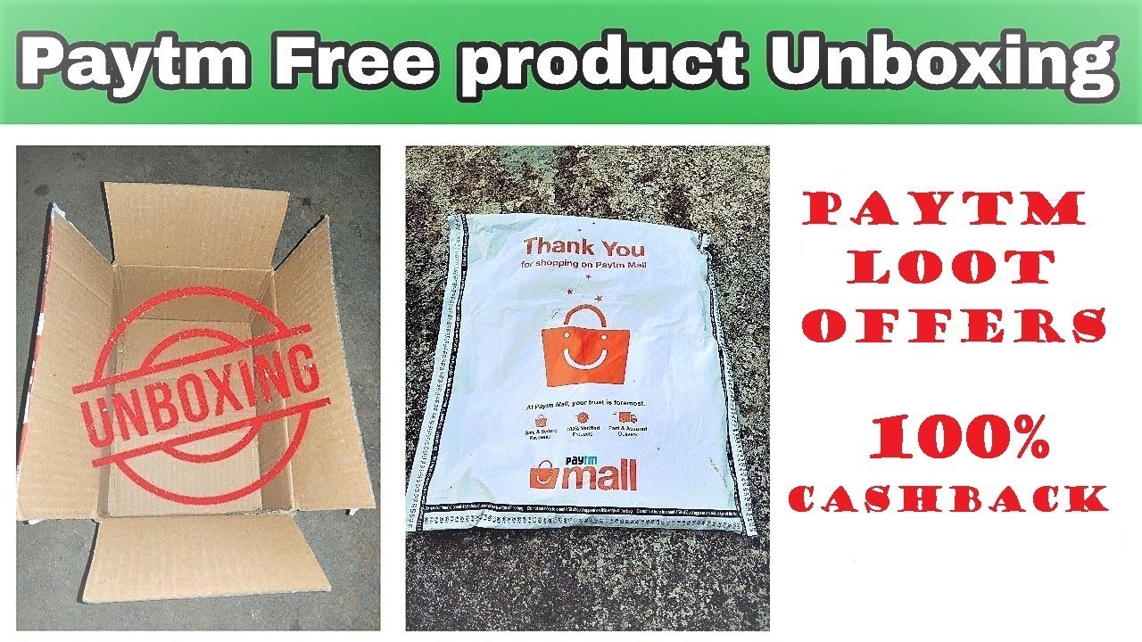 Paytm Mall Free Product Unboxing || How To Get Free Product From Paytm || By MY TECHNICAL TIMES