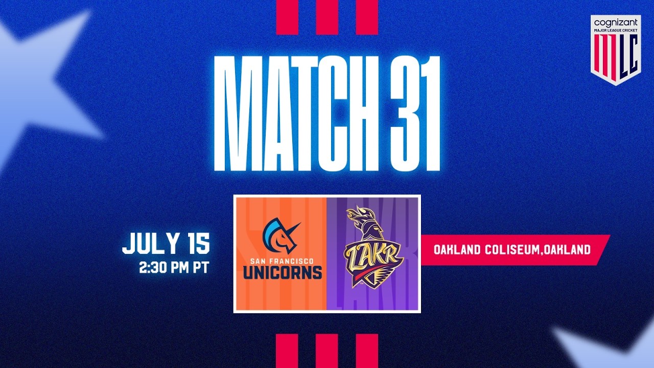 LIVE | San Francisco Unicorns vs LA Knight Riders | Cognizant Major League Cricket 2026