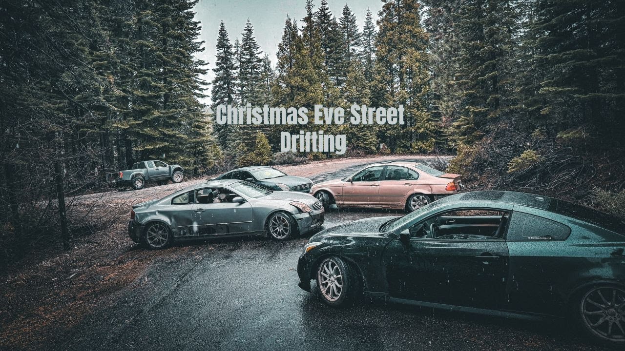 Christmas Eve Rain Drifting | Fast Tandems & Crashes