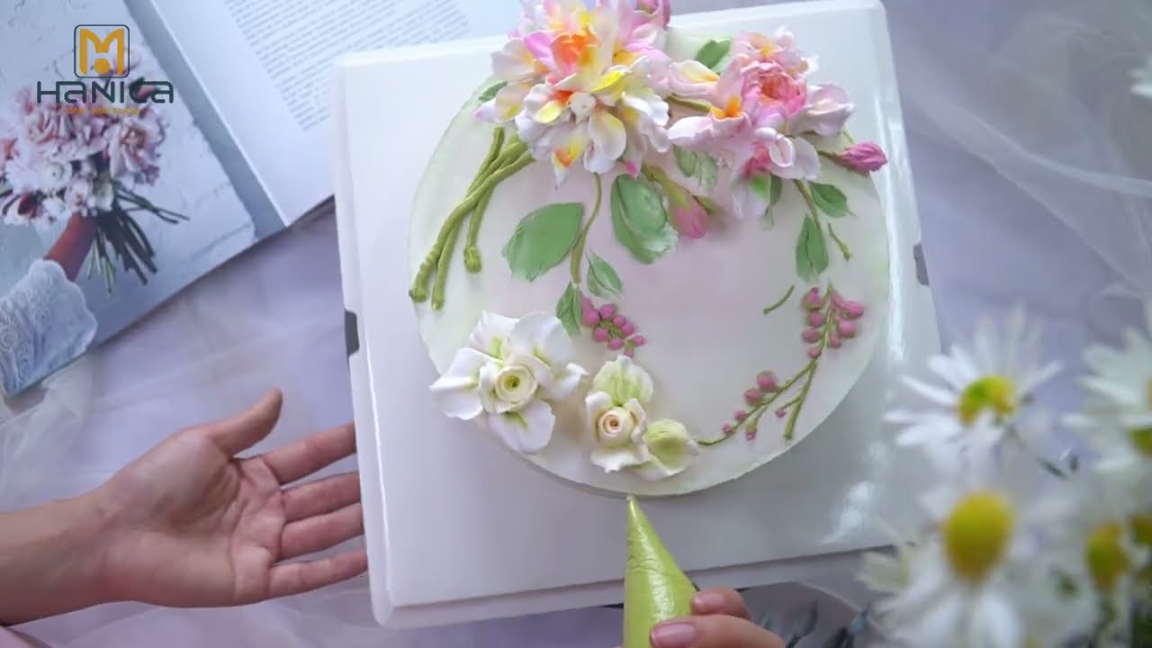 Cách làm bánh hoa đẹp mắt cho người mới học bánh | Dễ làm – Lên form đẹp