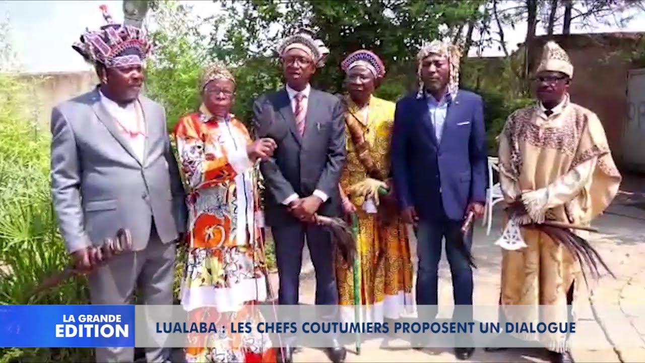 Lualaba: Les chefs coutumiers proposent un dialogue
