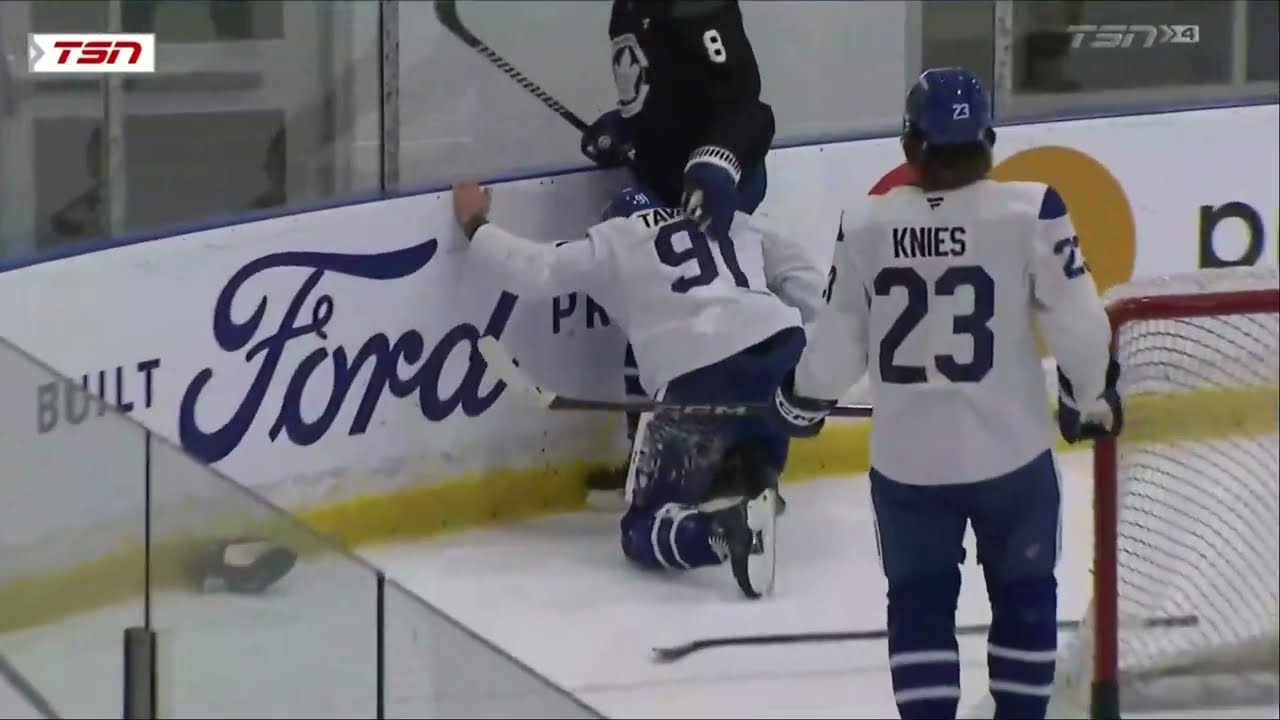John Tavares Gets Injured At Practice After Awkward Fall