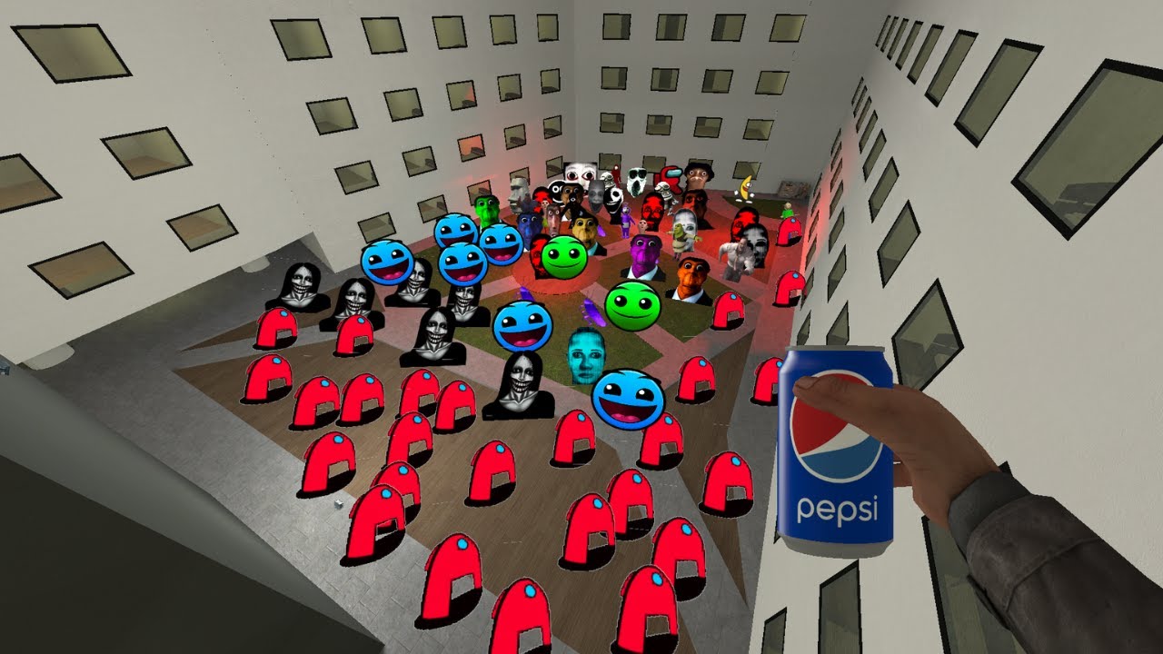 Too Much All Nextbots Chasing in liminal hotel gmod bizcochito gmod #nextbot#bizcochitogmod