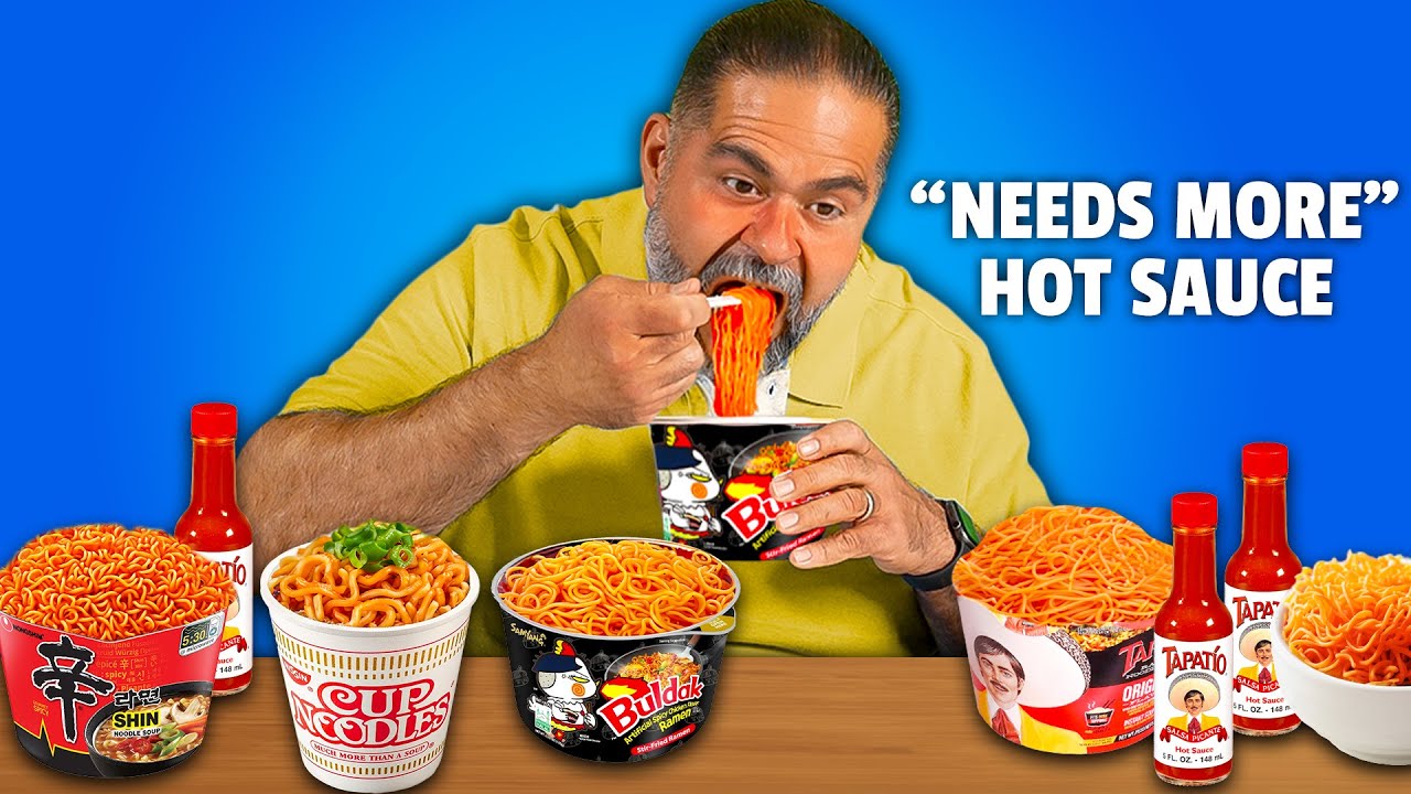 Mexican Dads eat the SPICIEST Noodles!