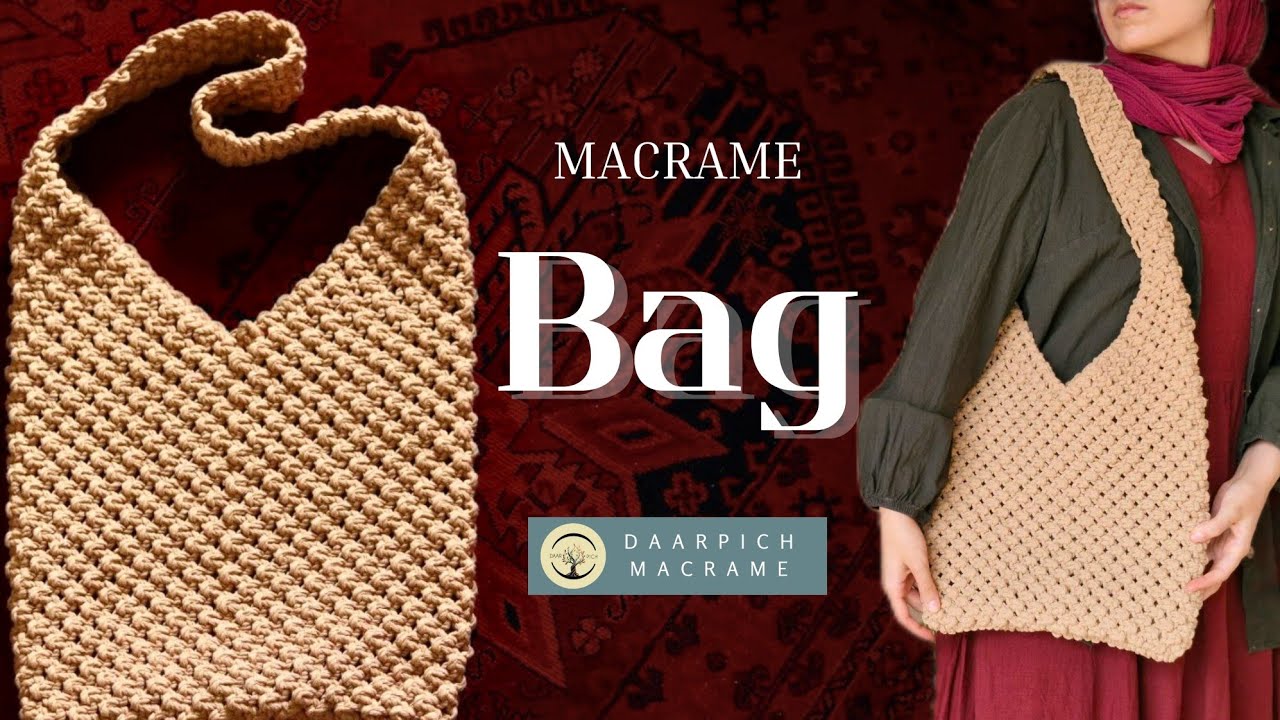 Вирусный DIY урок: Макраме-сумка для начинающих | Лёгкая бохо-сумка без шитья шаг за шагом 👜✨