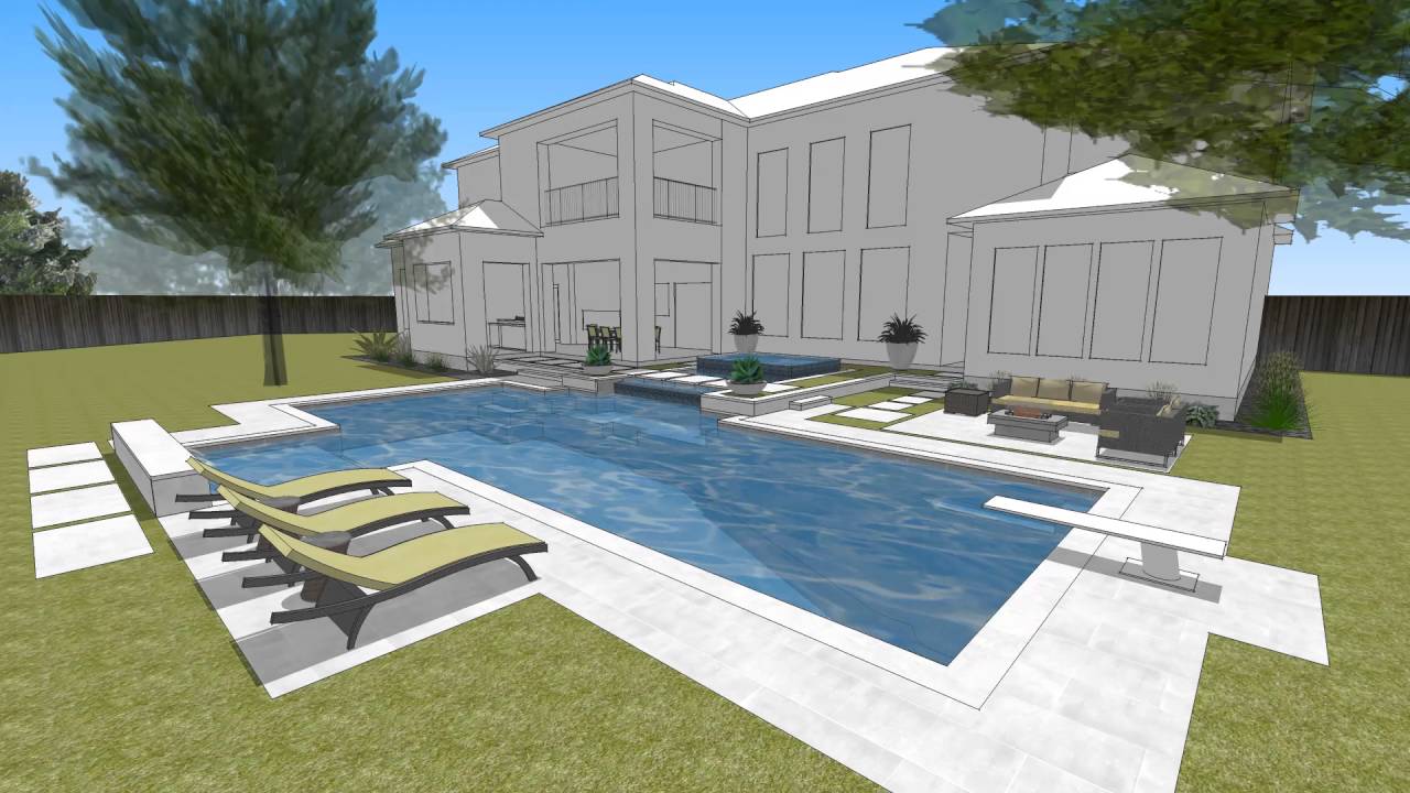 Westgrove Modern Pool Design by Randy Angell Designs