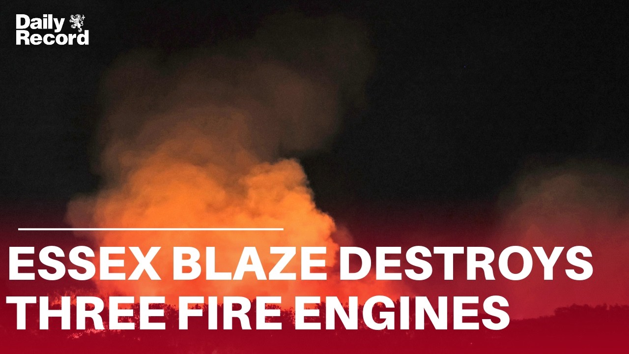 Three fire engines and two fire officer cars DESTROYED in Essex blaze