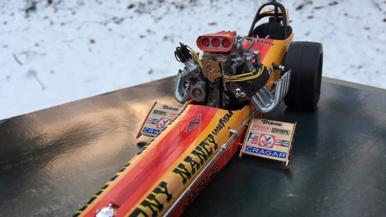 Revell 1 16 scale Tony Nancy Wynn’s Sizzler FE Top Fuel Dragster build