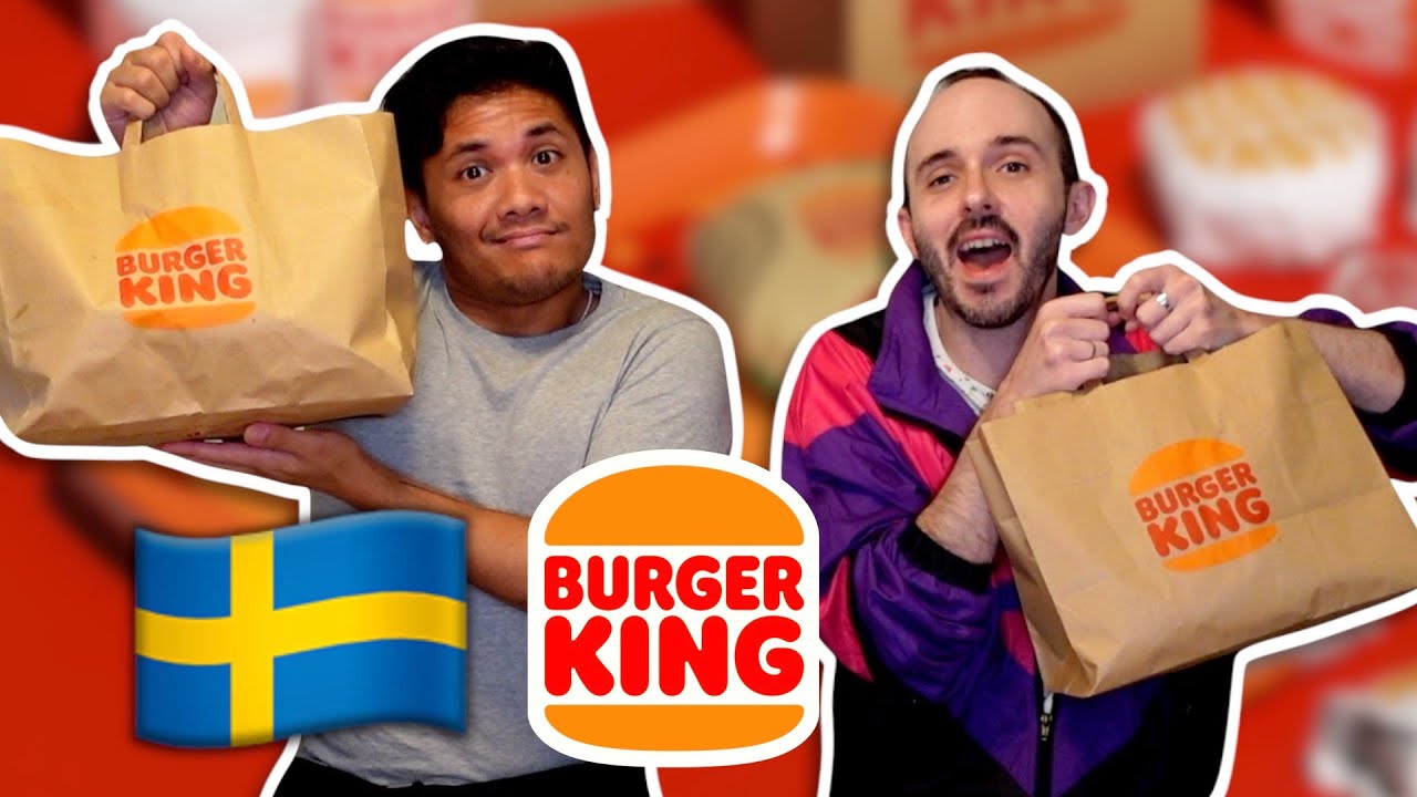 Americans Try Burger King In Sweden 🇸🇪🍔 