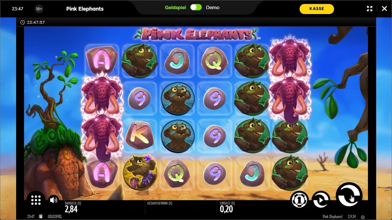 888 Casino Online | Gameplay mit Echtgeld und Gewinn mit Pink Elephants | Online Slot