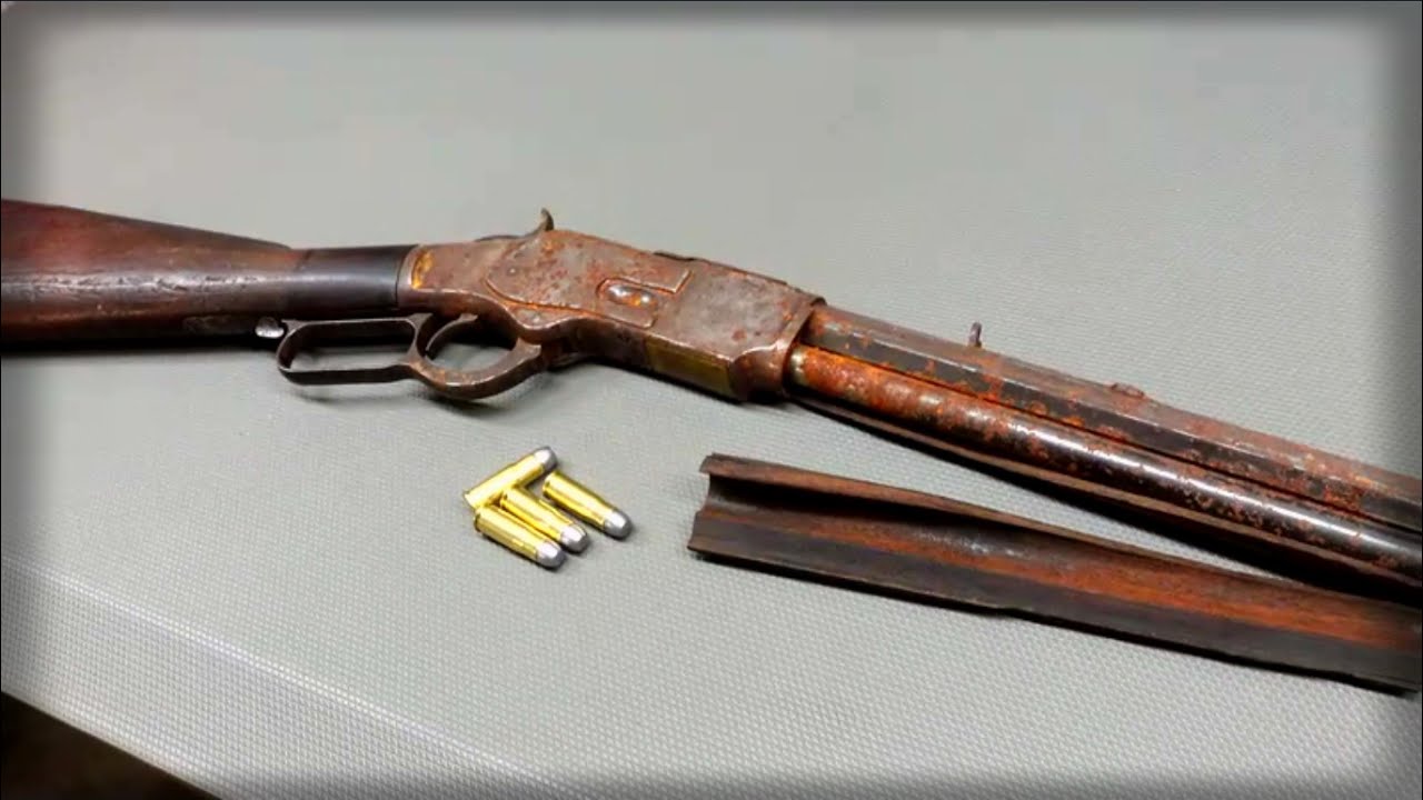 Restoring Iconic Winchester 1873 lever action rifle, (with test fire). #restoration #iconic