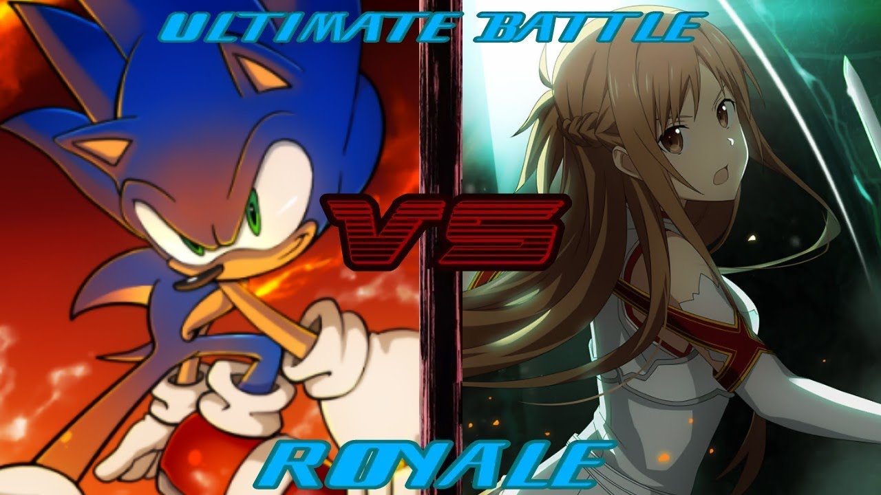 Sonic The Hedgehog VS Asuna Yuuki(SEGA VS Sword Art Online)ULTIMATE BATTLE ROYALE S1 EP1