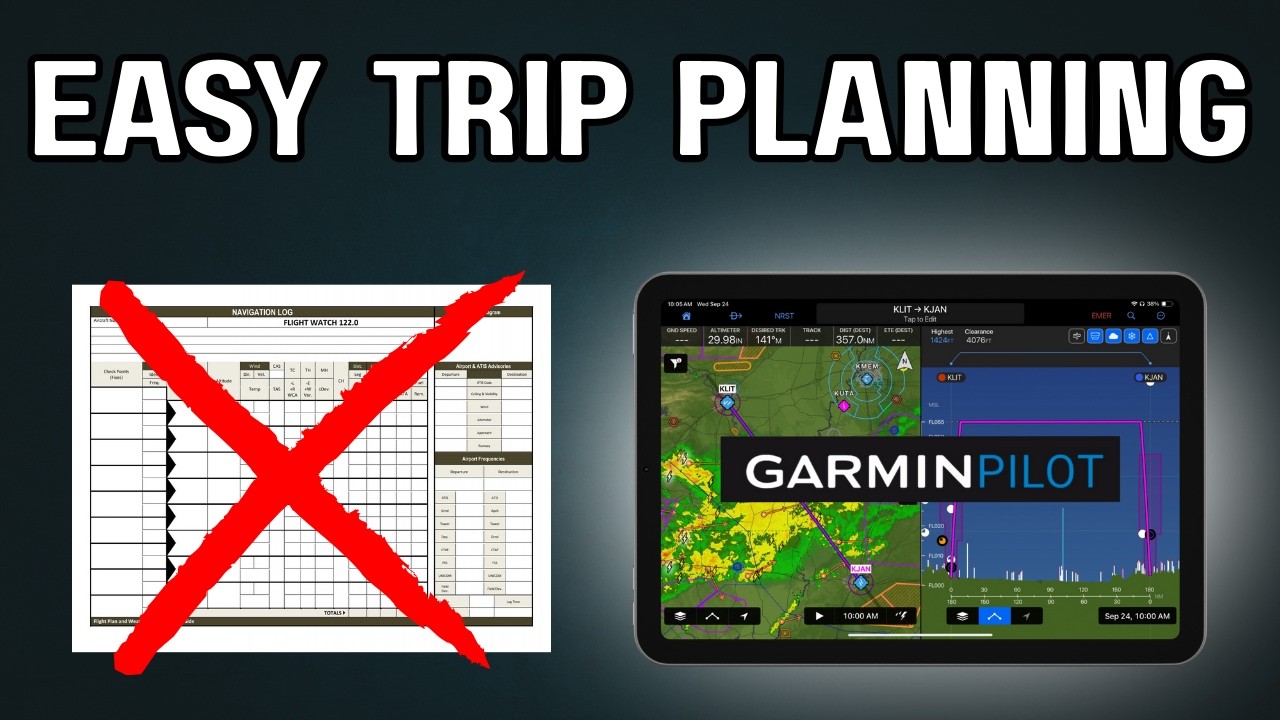 Почему вам следует использовать Garmin Pilot для планирования полетов по ПВП