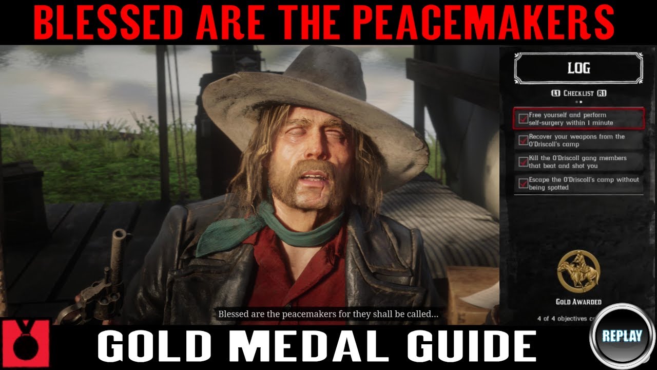 Red dead Redemption 2 Благословенные миротворцы Золотая медаль - Трофей золотой лихорадки (ПОВТОР)